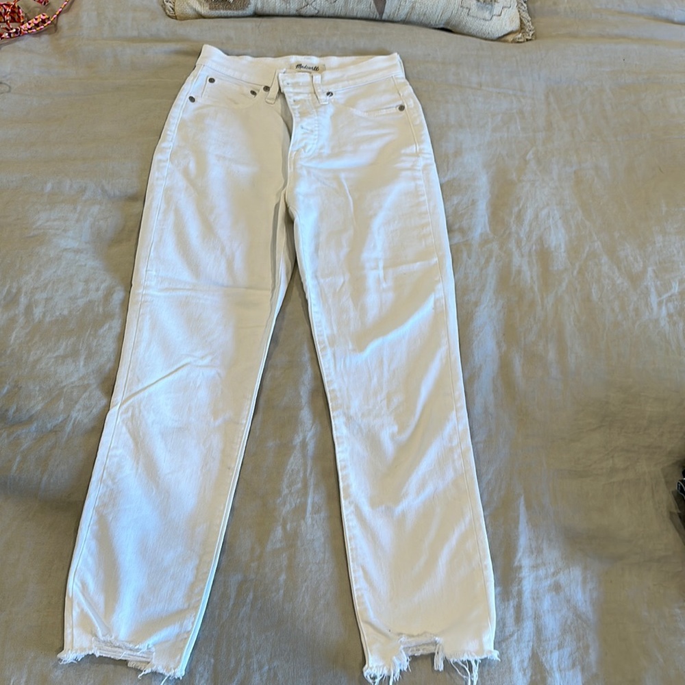 Madewell white jeans